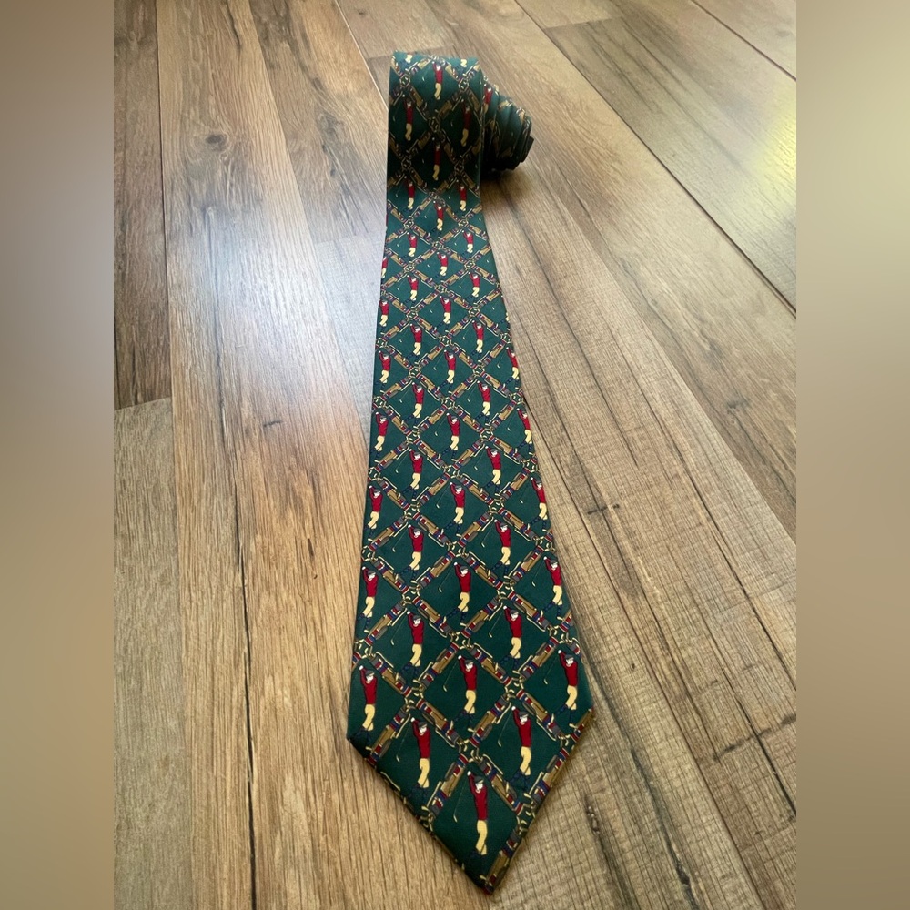 Tommy Hilfiger 100% Italian Silk Tie Made In USA